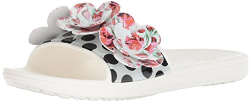Crocs Women's Sloane Timeless Clash Roses Slide Sandal