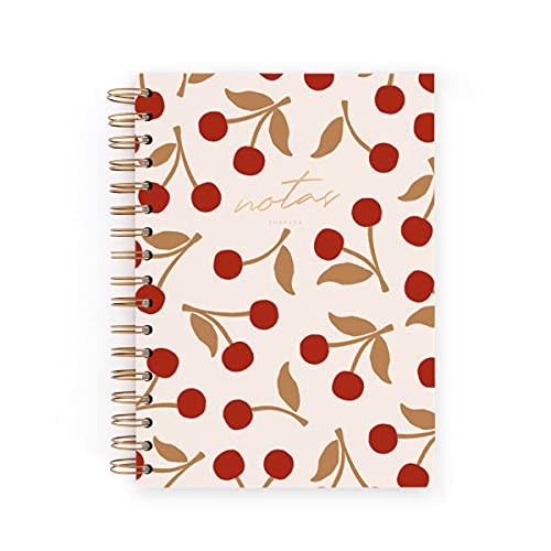 CUADERNO A5. CHARUCA. CEREZAS BLANCO. PUNTOS.
