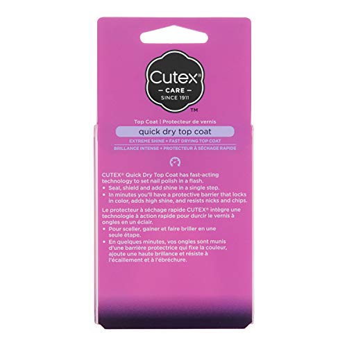 Cutex Top Coat de Secado Rápido y Brillo Intenso - 13.6 ml