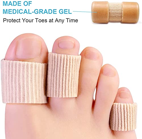 CZZSiug Tubo de gel para manos y pies, prevención de juanetes, dedos de martillo, callos y ampollas, paquete de 6 unidades (M: 2 cm)