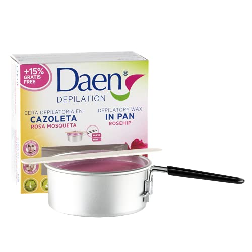 DAEN cera depilatoria en cazoleta rosa mosqueta 90 gr