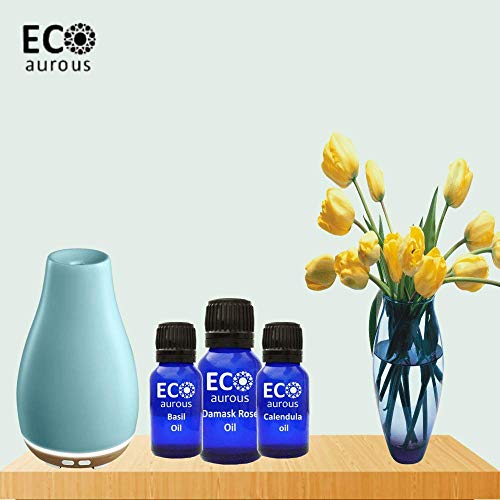 Damask Rose oil 100% Natural, Organic, Vegan & Cruelty free Damask Rose Essential Oil By Eco Aurous (50 ml)