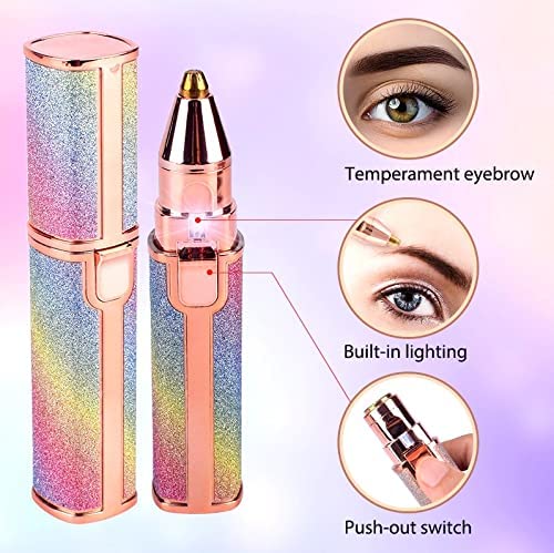 Depiladora Facial Mujer - Perfilador de Cejas - Afeitadora Eléctrica Mujer - Depiladoras Faciales - Belleza Mujer - Recortadora Mujer - Rasuradora Mujer Pubis - Perfilador Facial Mujer (Unicornio)