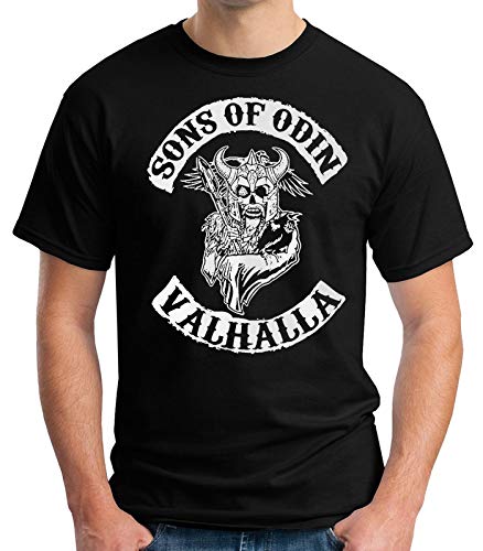 Desconocido 35mm - Camiseta Niño Sons of Odin - Valhalla - Negro - Talla 11-12 años