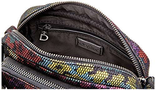Desigual Fabric Across Body Bag, Mujer, Rojo, U