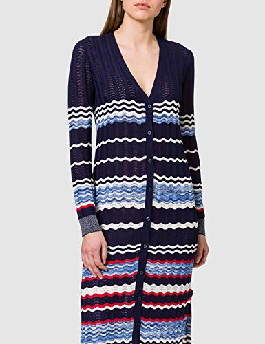 Desigual JERS_Murray Cardigan Jersey, Azul, S para Mujer