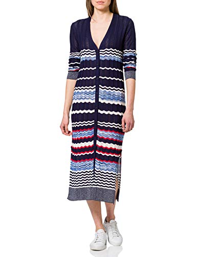 Desigual JERS_Murray Cardigan Jersey, Azul, S para Mujer