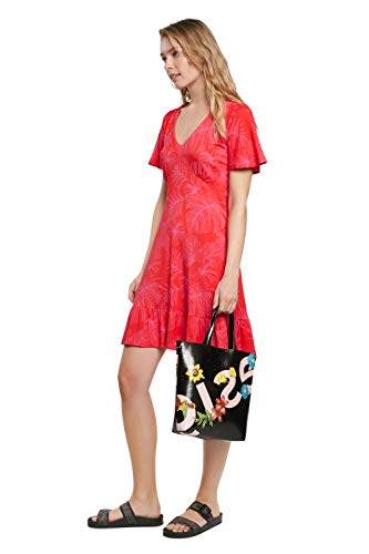 Desigual PU Shopping Bag, Bolsa de Almacenamiento para Mujer, Negro, U