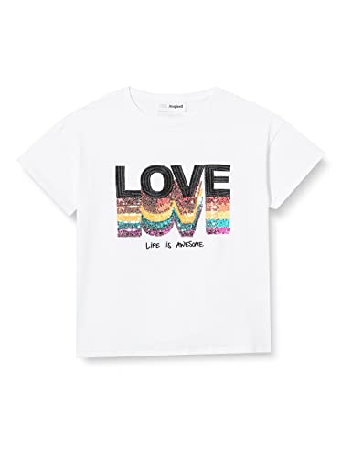 Desigual TS_Bertini Camiseta, White, 13/14 Chicas