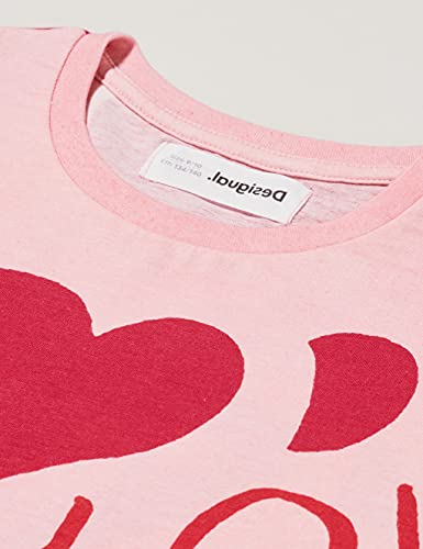 Desigual TS_Girl Camiseta, Rojo, 13/14 Chicas