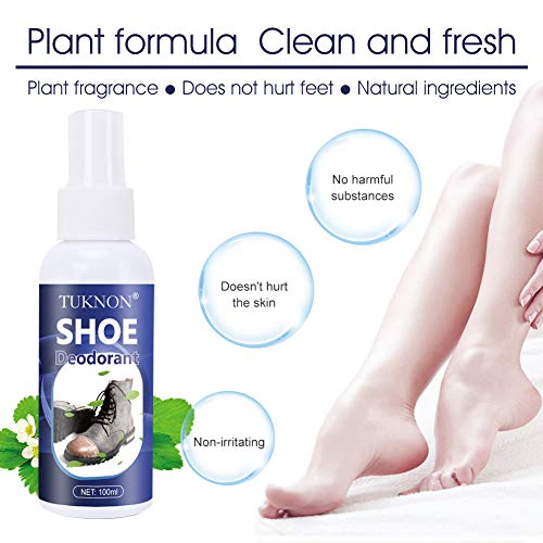 Desodorante Calzado, Desodorante Spray para Zapatos, Zapato Desodorante Natural, Desodorante Calzado Deportivo, Desodorante para Zapatos, Elimina el Olor, 100ml