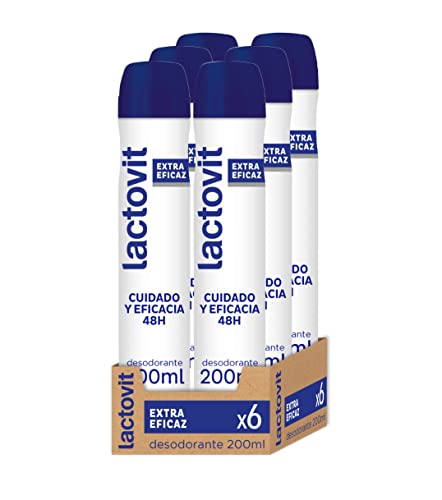 Desodorante Extra Eficaz con Microcápsulas Protect, 0% Alcohol, Anti-irritaciones y Eficacia 48H (Pack 6)