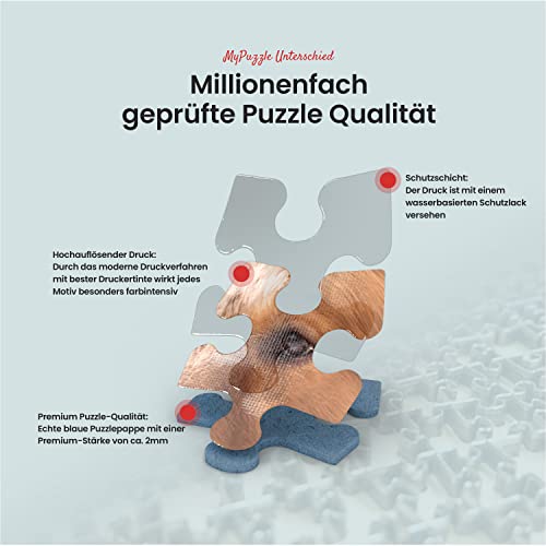 Día De Primavera En La Toscana, Italia, Cartel De Época De Estilo Art Deco, Ilustración - Premium 500 Piezas Puzzles - Colección Especial MyPuzzle de Puzzle Galaxy