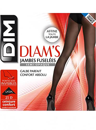 Dim DIAM'S Panty Semi Opaco 25D Medias, SEMITRANSPARENTES, Negro (Negro 127), Medium (Tamaño del Fabricante:3) para Mujer