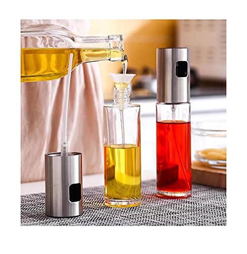 Dispensador de Aceite Rociador de Aceite 100 ml rociador de Aceite de Oliva Dispensador Pulverizador de Aceite Botella rociadora de Aceite Rociador de Vinagre para Barbacoa, Ensalada COLOR 1