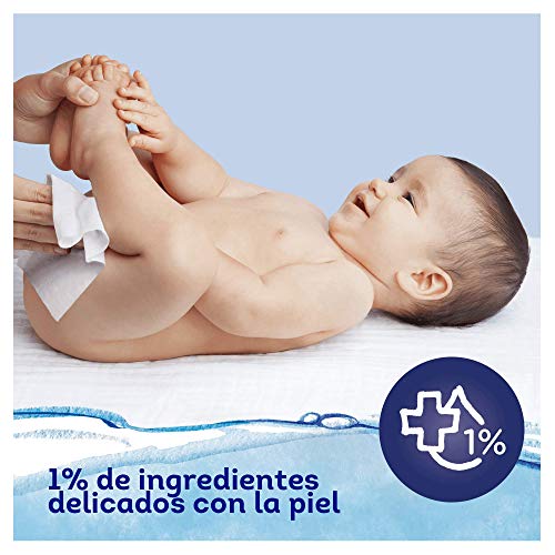 Dodot Aqua Pure Toallitas Para Bebé con 99% Agua - 1 Paquete de 48 Toallitas