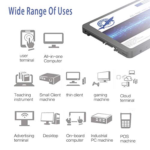 Dogfish SSD 60GB SATA3 2.5 Inch Unidad de Estado s贸lido incorporada 7MM High Speed (60GB)