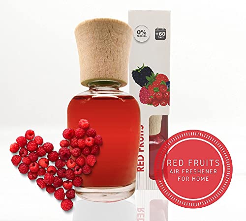 DOJA Barcelona | Ambientador Casa sin Palitos | 180 Días | Aromas Frutos Rojos + Manzana + Bebé | Ambientadores de Hogar Decorativo sin Mikado | Olor Natural | Botellas Ambientador Hogar Duradero