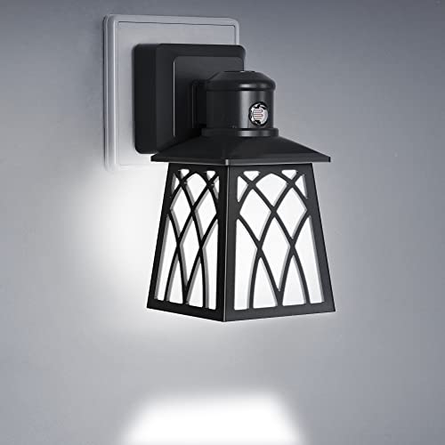 DORESshop Luz Nocturna LED con Sensor de Luz, 30/60LM Luz de Orientación, Blanco Frío 6000K, 1W Vintage Luz Nocturna Infantil Enchufe para Sala de Niños, Escalera, Dormitorio, Cocina, Paquete de 2