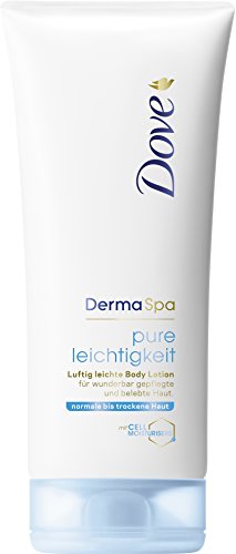 Dove, loción corporal DermaSpa Pura Ligereza, tubo de 200 ml, paquete de 3 unidades (3 unidades de 212 g)