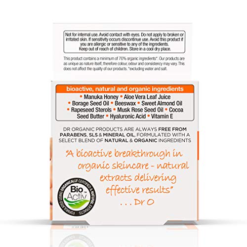 Dr. Organic Organic Manuka Honey Rescue Cream. Cuidado Restaurador Intensivo Para La Cara Y El Cuerpo 200 g