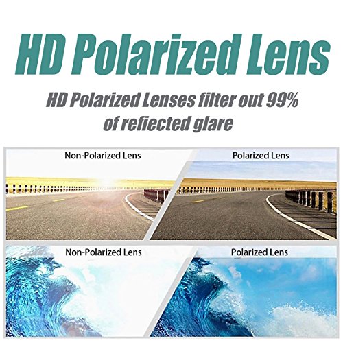 Duduma Gafas de Sol Deportivas Polarizadas Para Hombre Perfectas Para Esquiar Golf Correr Ciclismo TR90 Súper Liviana Para Hombre y Para Mujer