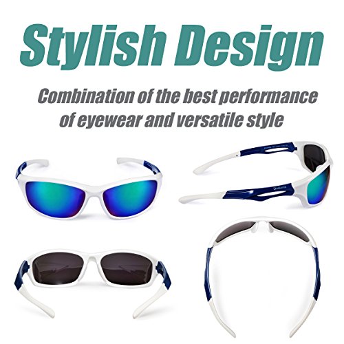 Duduma Gafas de Sol Deportivas Polarizadas Para Hombre Perfectas Para Esquiar Golf Correr Ciclismo TR90 Súper Liviana Para Hombre y Para Mujer