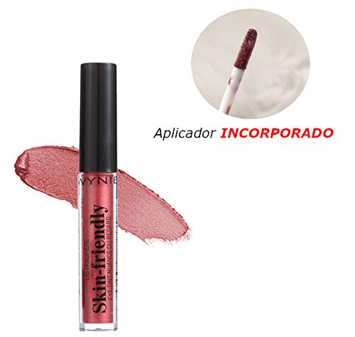 Dúo Sombras de Ojos Liquida Brillantes de Larga Duración Acabado Metálico Color Verde Dorado WYNIE - 2 g