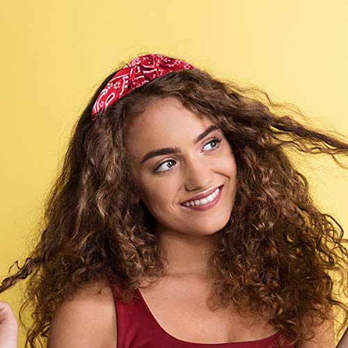 Duufin 6 Piezas Diademas Nudo Anchas Boho Diademas Mujer Vintage Diademas Nudo Turbante Diademas de Pelo Anchas para Mujer y Niña, 6 Colores