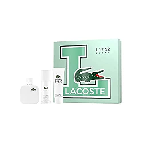 Eau De Lacoste L.12.12 Blanc Pour Homme Lote 3 Pz