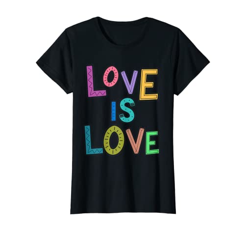 El amor es amor la bondad abeja tipo colorido niños mujeres Camiseta