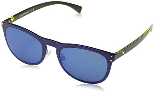 Emporio Armani Earmani 4098 Gafas de sol, Transparente Blue 556355, 54 Unisex-Adulto