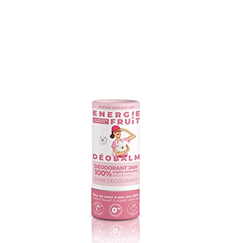 ENERGIE FRUIT | Desodorante natural eficacia 24 H | Sin sales de aluminio | Flor de algodón y aloe vera | Fabricación francesa | Vegano