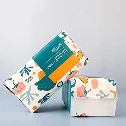 EUPEFIST Toalla Facial Desechable, Desmaquillante En Seco Y Húmedo Toallitas De Maquillaje De Algodón De Viaje Tejido De Algodón para Limpieza Facial para Pieles Sensibles Portátil (Paquete De 2)