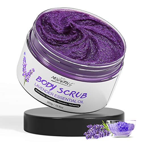 Exfoliante Corporal De Lavanda, Sal Del Mar Muerto Orgánico Natural, Antienvejecimiento Y Exfoliación, Mejora La Celulitis, Cicatrices De Acné, Arañas Vasculares, Estrías, Líneas Finas Y Arrugas
