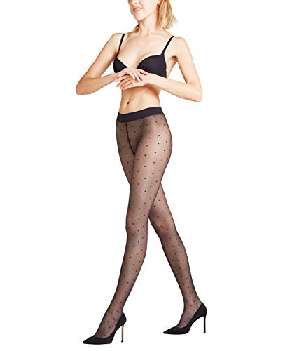 Falke Dot, Medias para Mujer, 15 DEN Negro 3009, 40/42