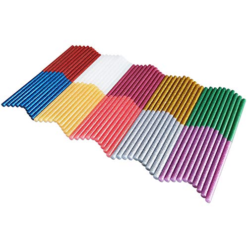 FANGZIDM 100 Piezas Barras de Pegamento Caliente 100 x 7mm Adhesivo Brillo para DIY - Multicolor