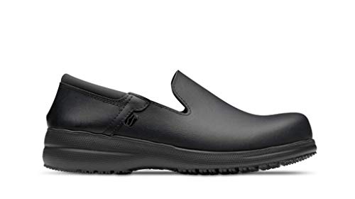 Feliz Caminar - Zapatos antiestáticos Sensai con Inserto en el talón y Plantilla antiestáticas Que evitan chispazos/Antideslizante para Hospital, Geriátricos/Anatómicos(Negro-42)