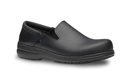 Feliz Caminar - Zapatos antiestáticos Sensai con Inserto en el talón y Plantilla antiestáticas Que evitan chispazos/Antideslizante para Hospital, Geriátricos/Anatómicos(Negro-42)