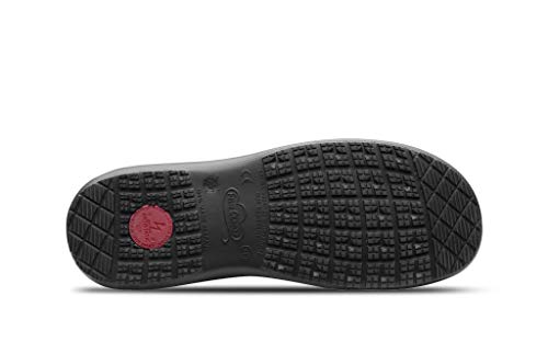 Feliz Caminar - Zapatos antiestáticos Sensai con Inserto en el talón y Plantilla antiestáticas Que evitan chispazos/Antideslizante para Hospital, Geriátricos/Anatómicos(Negro-42)