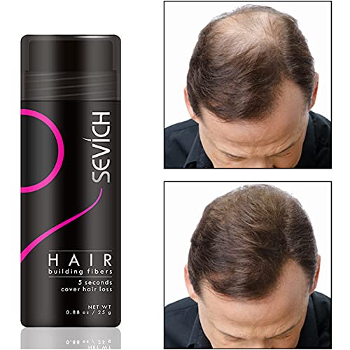 Fibras Capilares - Disimula la Falta de Pelo al Instante, Microfibras de Algodón en Polvo 100% Natural para Hombre y Mujer (Castaño Rojizo 25g)