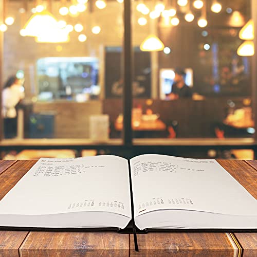 Finocam - Agenda Libro Reservas 2022 1 Día en 2 páginas, de Enero 2022 a Diciembre 2022 (12 meses) Y12 - 210x270 mm Dynamic Milano Negro Internacional