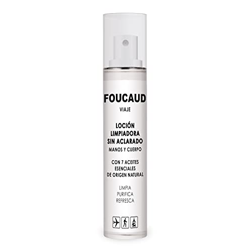 Foucaud Friction Voyage Loción limpiadora purificante sin aclarado para manos/cuerpo Vaporizador 50 ml