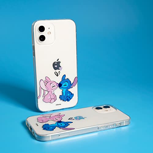 Funda para Xiaomi Redmi Note 8 Pro Oficial de Lilo & Stitch - Angel & Stitch Beso para Proteger tu móvil. Carcasa de Silicona Flexible con Licencia Oficial de Disney