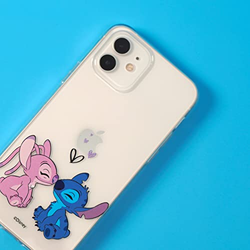 Funda para Xiaomi Redmi Note 8 Pro Oficial de Lilo & Stitch - Angel & Stitch Beso para Proteger tu móvil. Carcasa de Silicona Flexible con Licencia Oficial de Disney