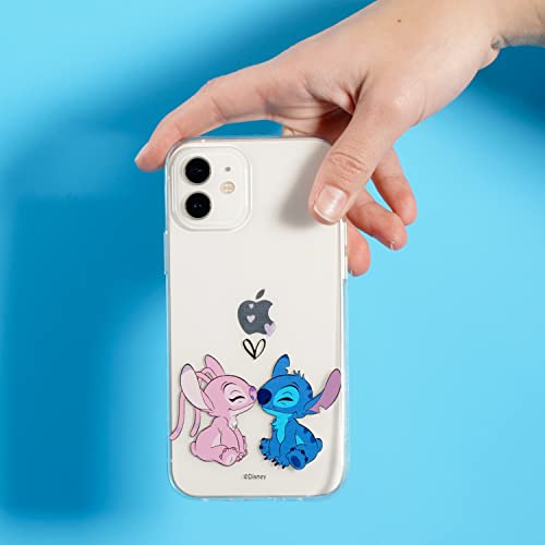Funda para Xiaomi Redmi Note 8 Pro Oficial de Lilo & Stitch - Angel & Stitch Beso para Proteger tu móvil. Carcasa de Silicona Flexible con Licencia Oficial de Disney
