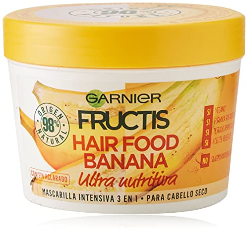 Garnier Fructis Hair Food Banana Mascarilla 3 en 1 - 390 ml