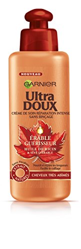 Garnier Ultra Doux Crème de Soin Réparateur Intense Sans Rinçage Erable Guérisseur