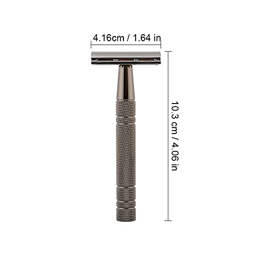 GeekerChip Máquina de Afeitar de Doble Filo,Maquinilla de Afeitar Clasica de Doble Filo,para Hombre y Mujer Afeitado Manual Safety Razor,Adecuado para Todos Cuchilla de Afeitar Clasica