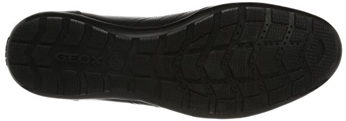 Geox UOMO SYMBOL C Piso Oxford Hombre, Negro (Black), 40 EU